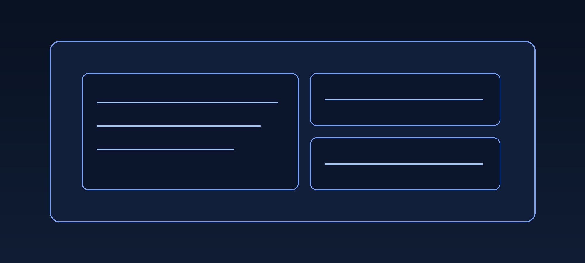 Ruang korporat minimalis dengan nuansa profesional dan aksen digital